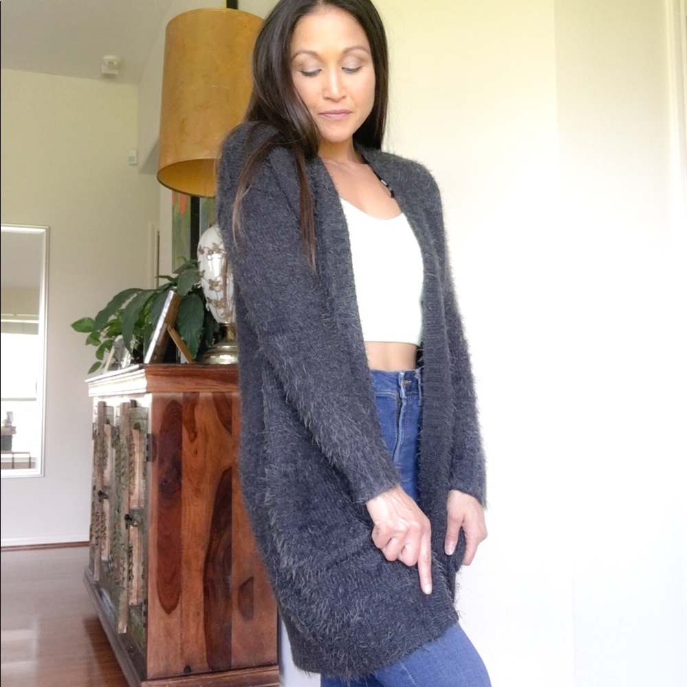 Cozy duster length cardigan from F21. Size S